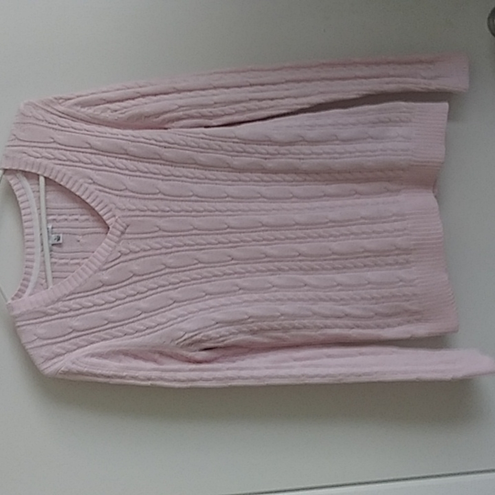 Woman's sweater Pink knit Large